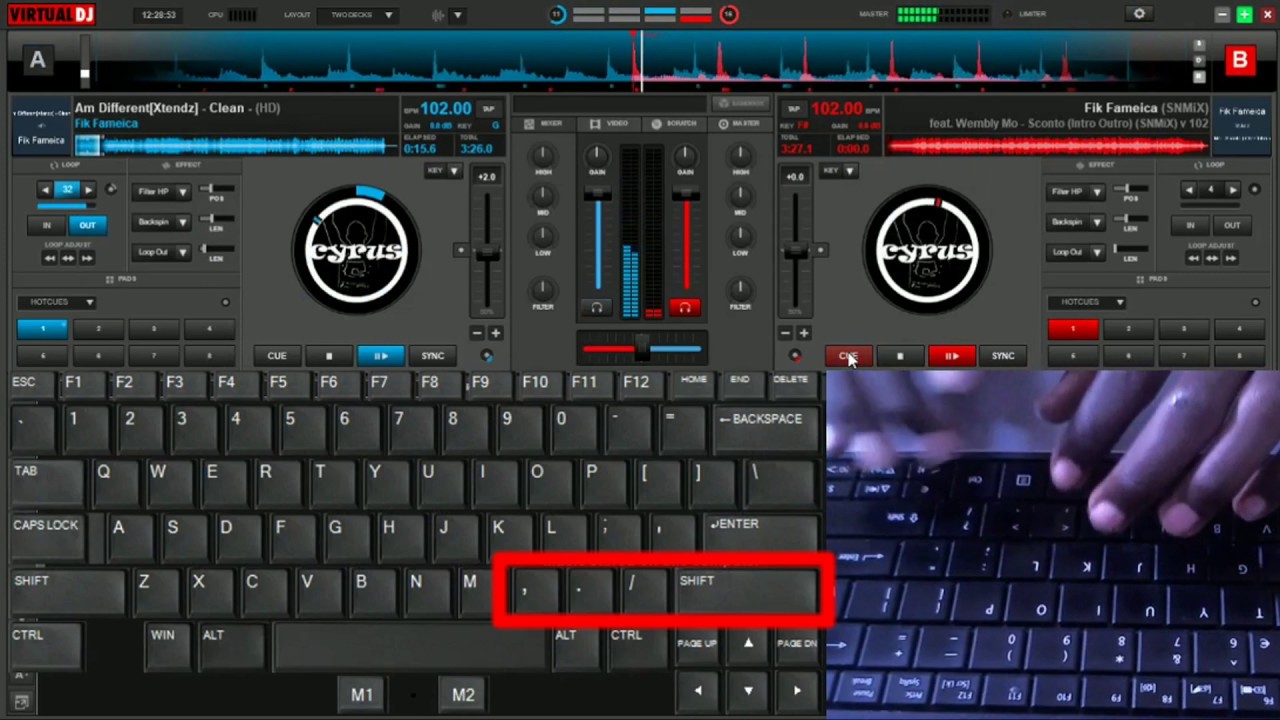 Virtual dj 8 How to scratch with keyboard only tips and tricks part 1