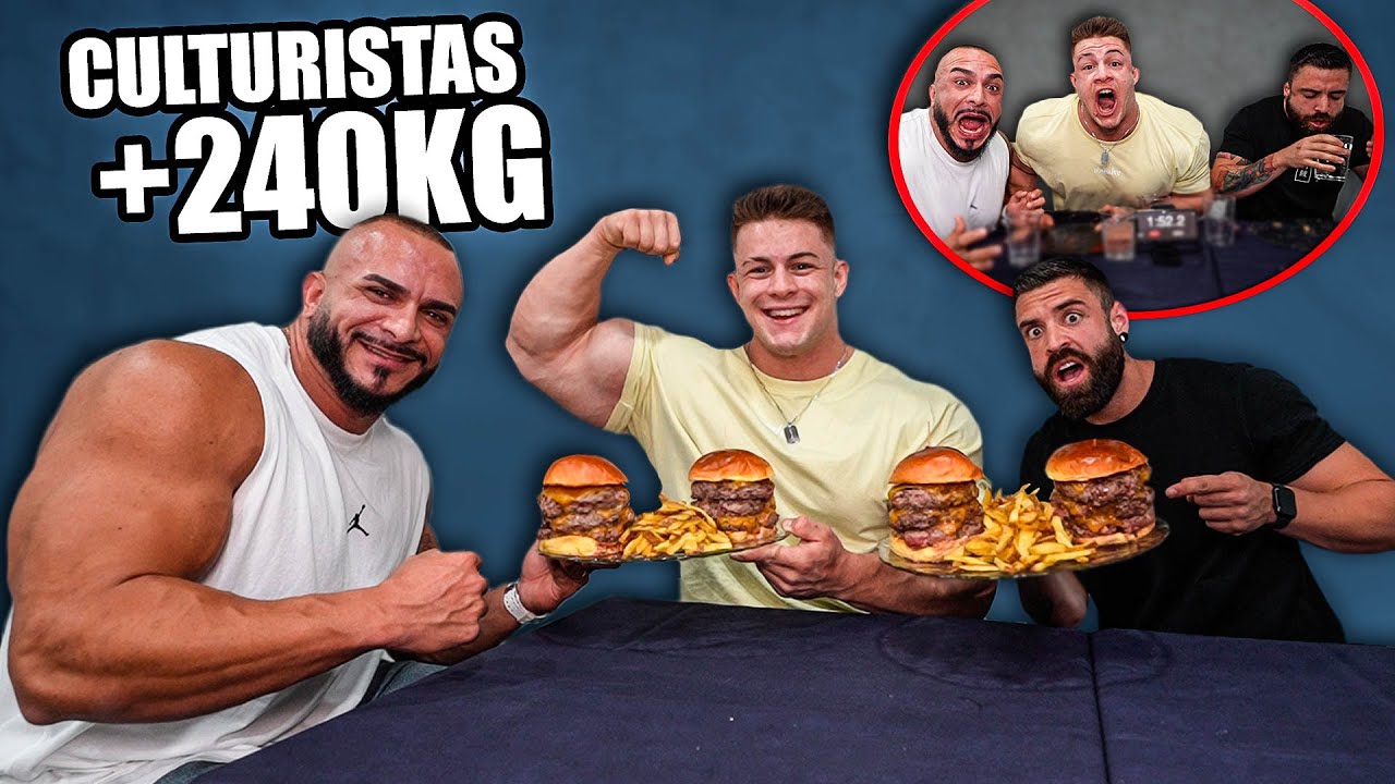 PUEDO COMER M&Aacute;S que 2 CULTURISTAS de +240KG en un RETO DE COMIDA *NADIE ESPERABA ESTO...*