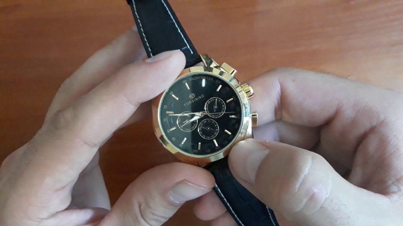 Обзор и настройка. Механичкеские часы Forsining GMT. Стильные мужские часы