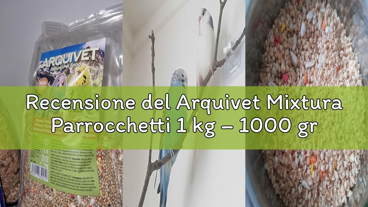 Recensione del Arquivet Mixtura Parrocchetti 1 kg – 1000 gr