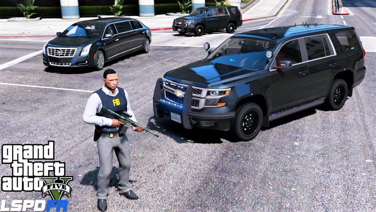 GTA 5 LSPDFR #781 FBI SWAT Team Transporting VIP Convoy Around The City & Fall Guys