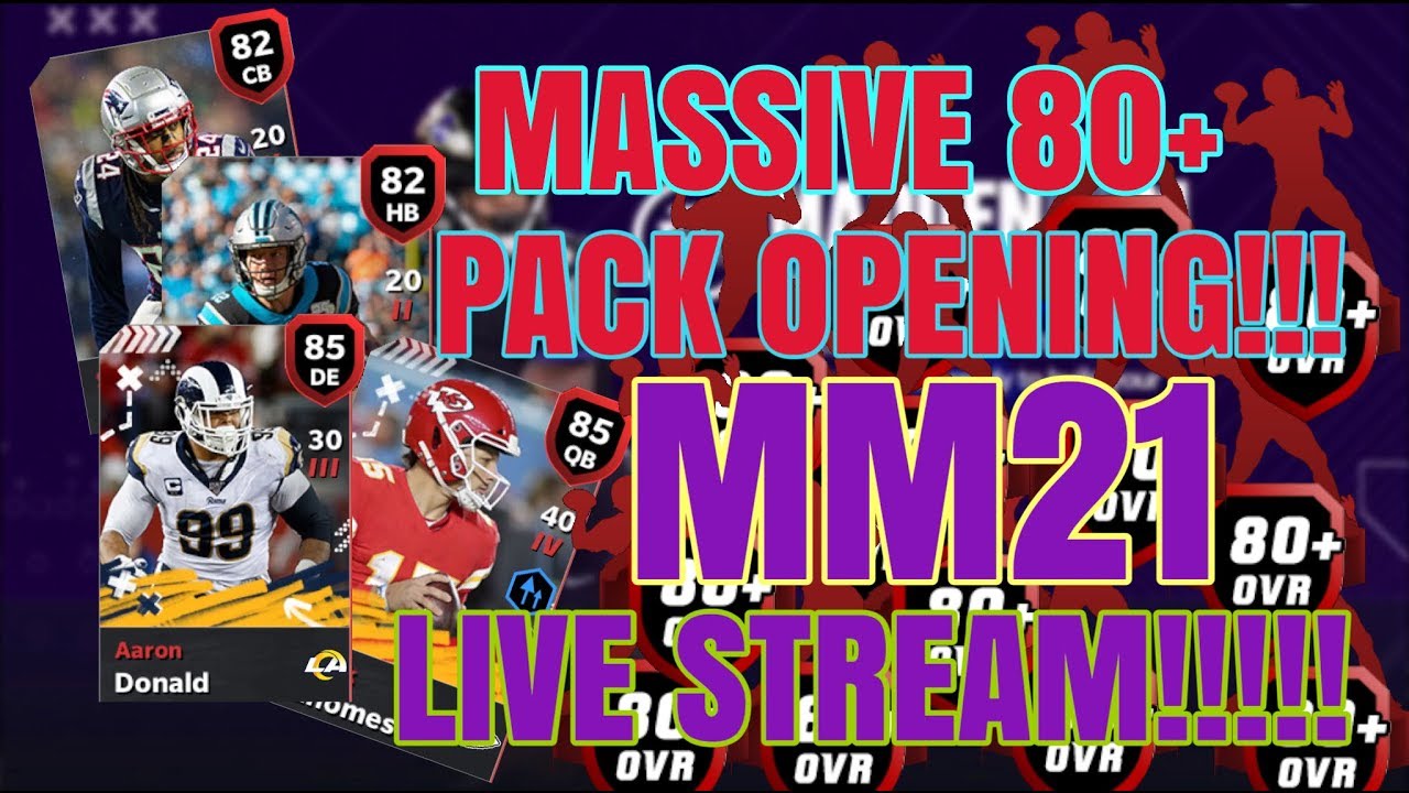 90 OVERALLS COMING OUT TOMORROW? MILLIONS IN PACKS + TOP 100 GRIND! Madden Mobile 21 Live Stream