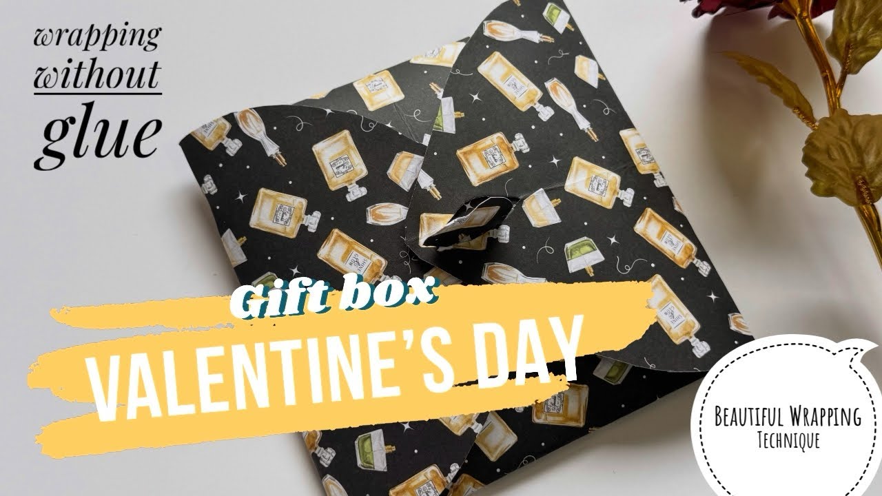 Beautiful&Easy Gift wrapping with only one paper&without using glue