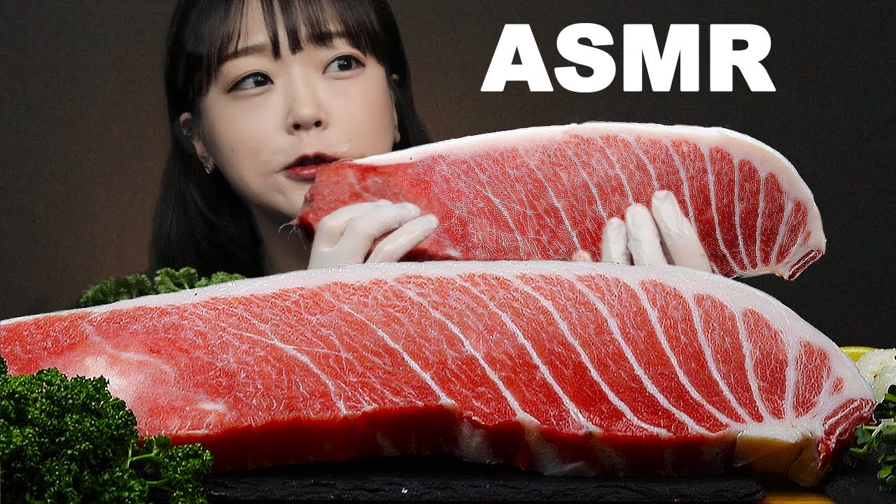 асмр еда Сашими из Тунца 🐟Морепродукты | TUNA SASHIMI *SEAFOOD MUKBANG | SUB | AeJeong ASMR