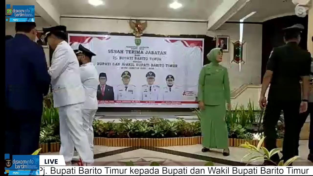 [Live] Serah Terima Jabatan Pj. Bupati Barito Timur kepada Bupati dan Wakil Bupati Barito Timur