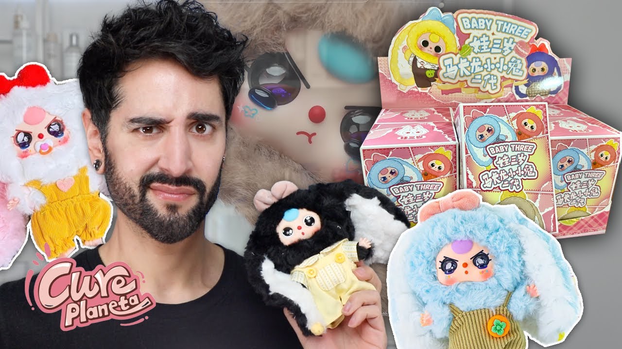 wtf is this? BABY THREE - Macaron Cute Bunny Series Blind Box FULL SET UNBOXING 💜
