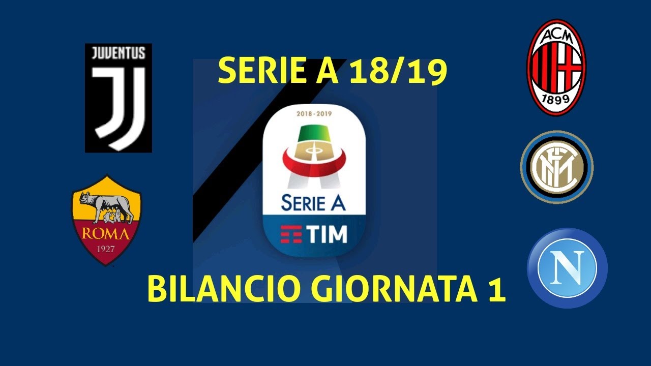 SERIE A 18/19 BILANCIO GIORNATA 1 (TUTTE BENE TRANNE L'INTER!)
