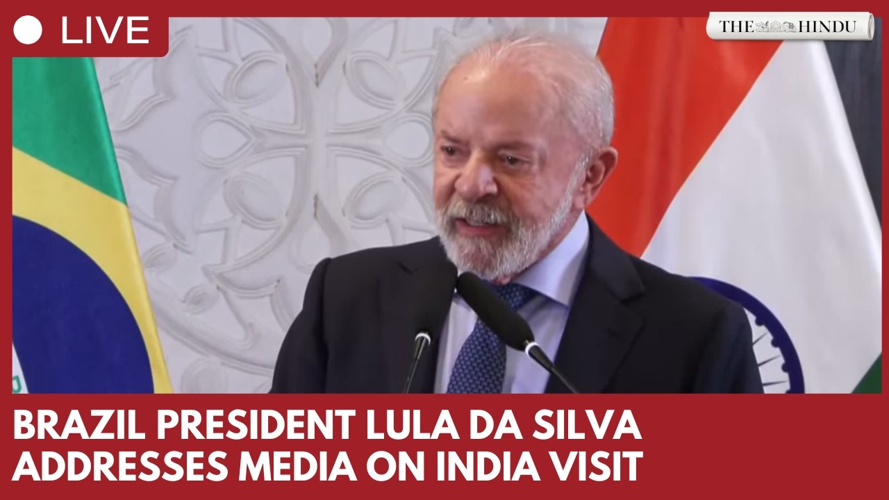 Brazilian President Lula da Silva holds press conference on his State visit to India