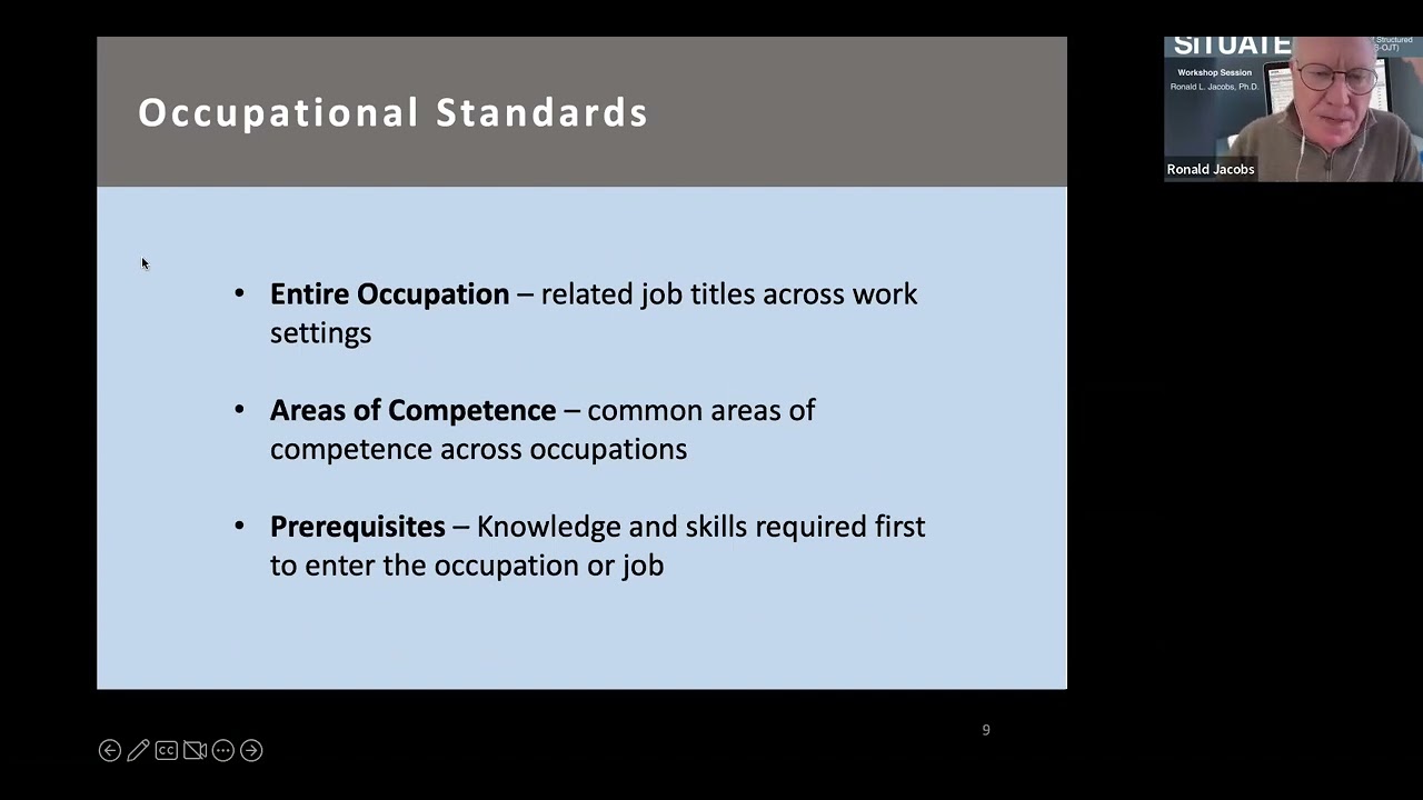 Occupational Standards, Apprenticeships and Training