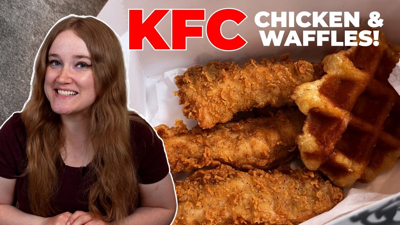 KFC Chicken & Waffles Review! The Best Thing?!