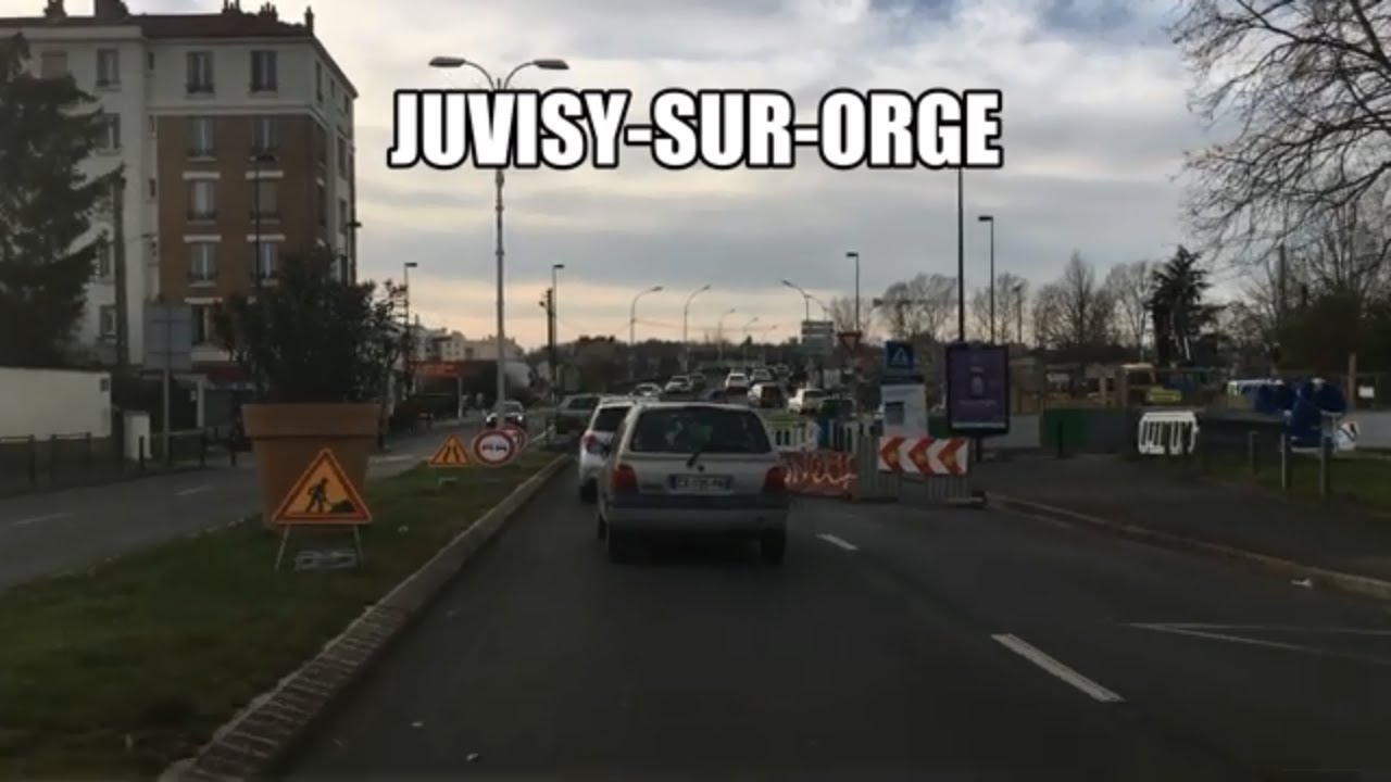 Juvisy-sur-Orge-Roote 4K- Drinving- Region de france