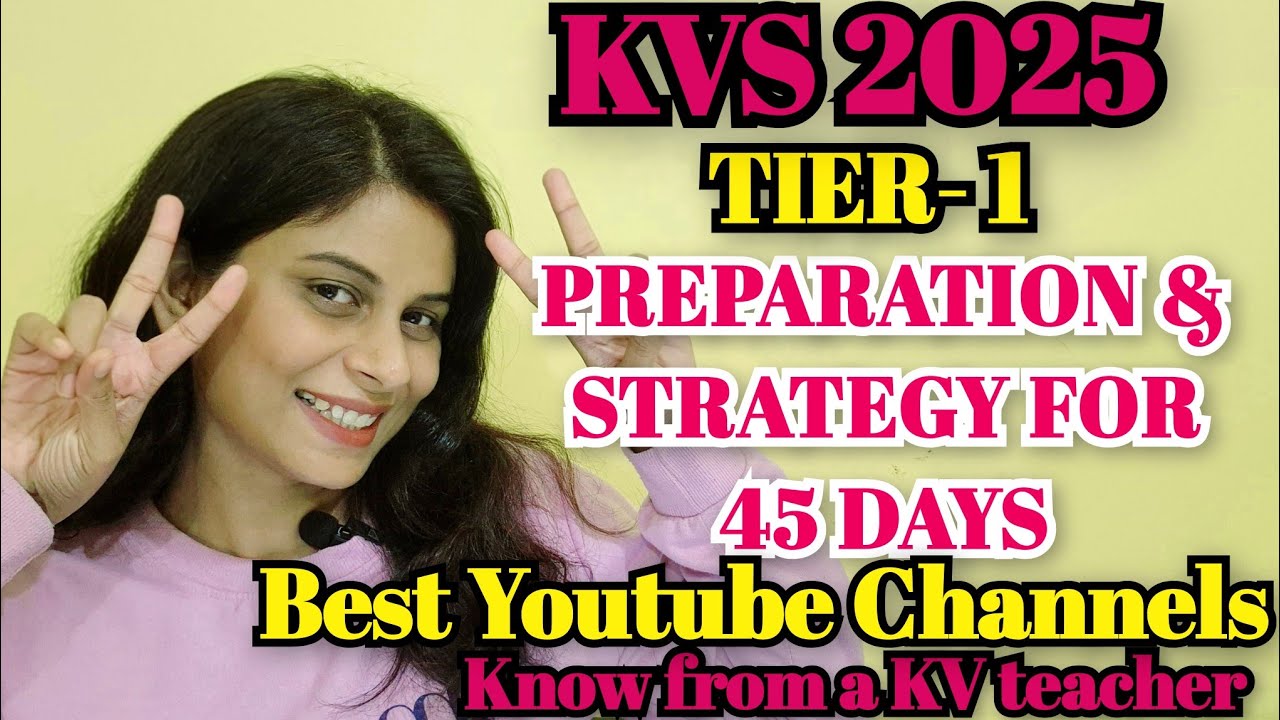 KVS TIER- 1 BEST YOUTUBE CHANNELS/ How to qualify KVS TIER 1 in 45 days? #kvs #kvstgtpgt #kvsexam 