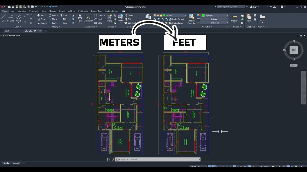 Convert Drawing from One Unit to Another (Solved)
