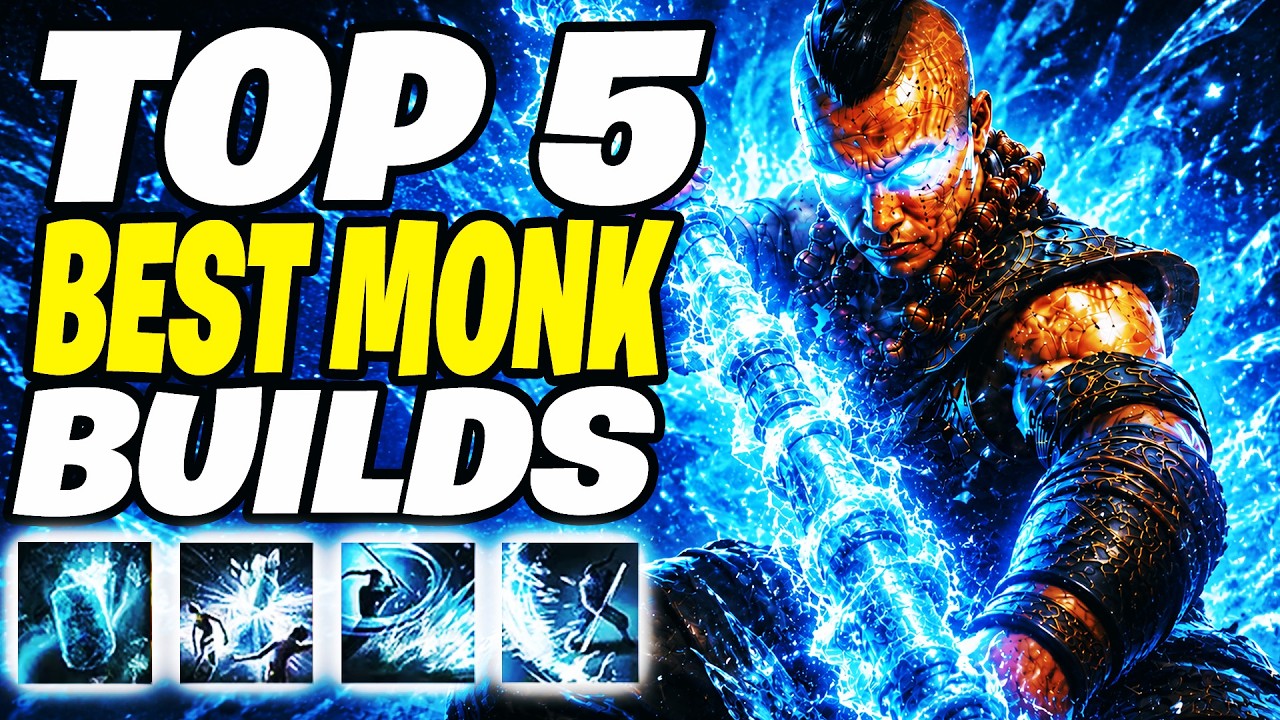 TOP 5 MOST OP MONK BUILDS IN POE 2 0.5! POE 2 Monk Build 0.5 (NEW META)