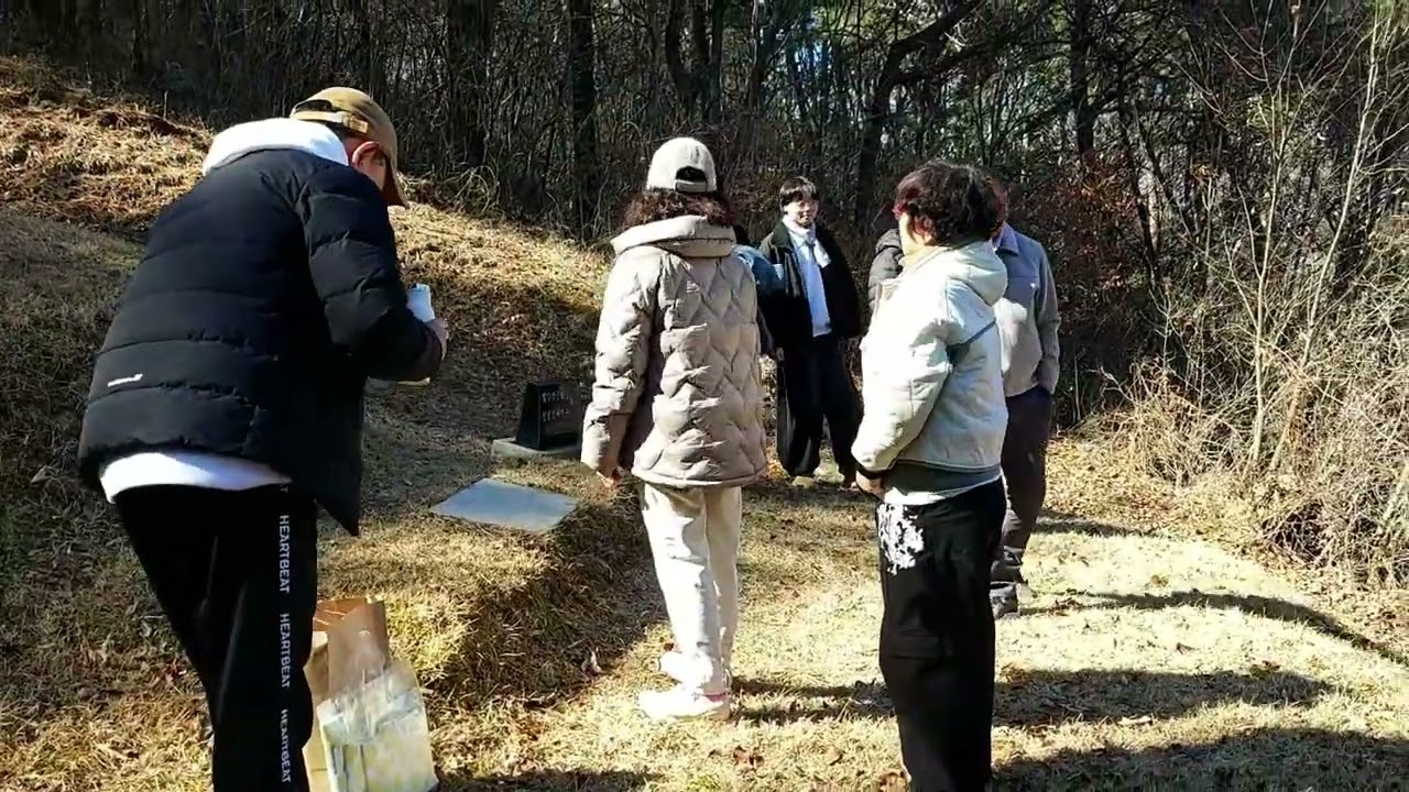 설 성묘길에 #설날#성묘#아버지#사랑#투란누나