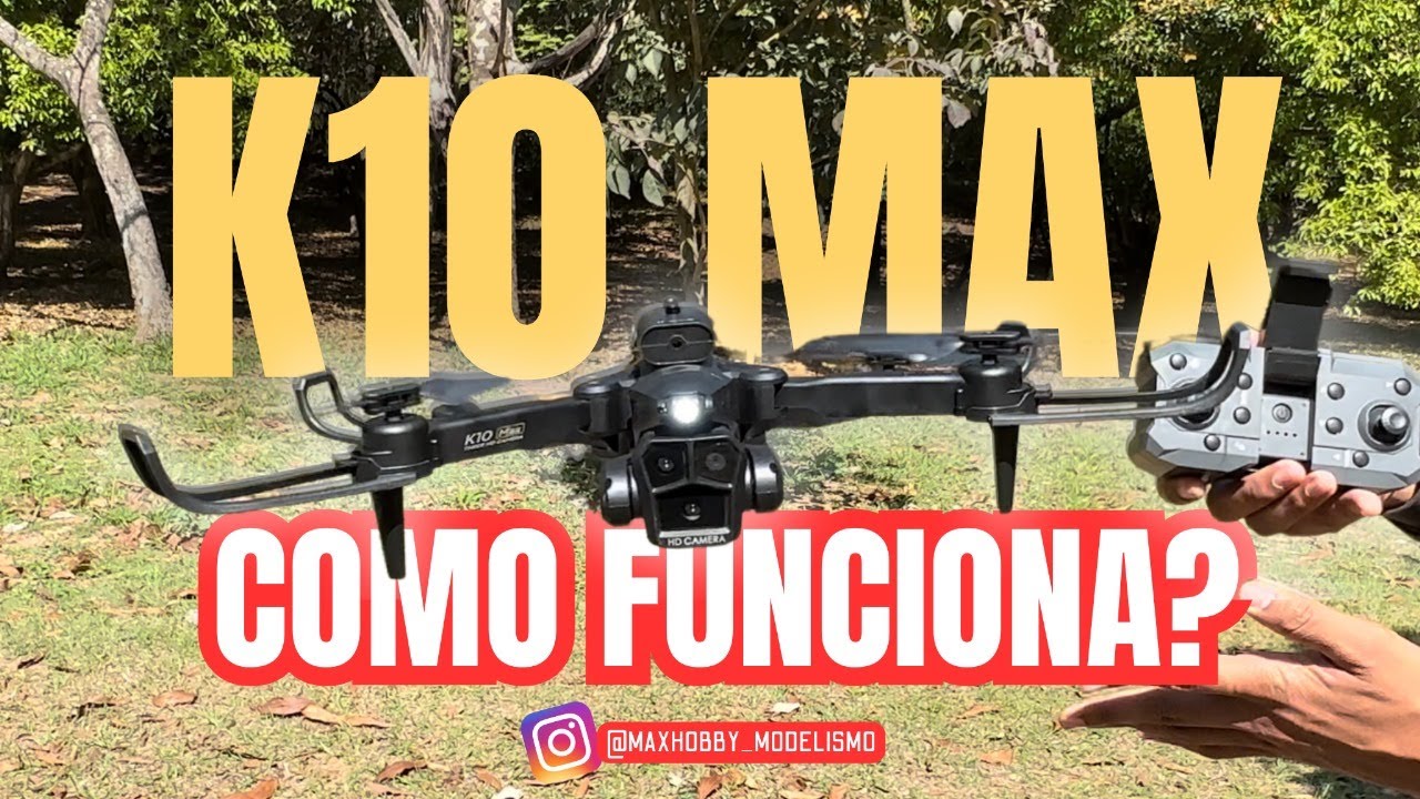 XKJ K10 MAX mini DRONE 4K Té mostro como funciona na prática