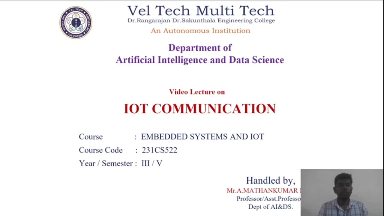 231CS522   Embedded Systems and IOT