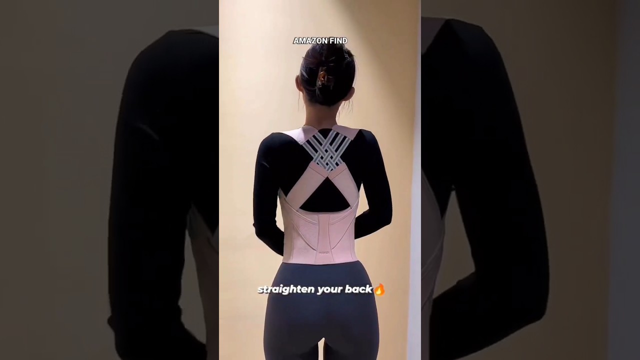 Adjustable Back Posture Corrector/ Slouching Relieve Pain Belt Women Men #viral