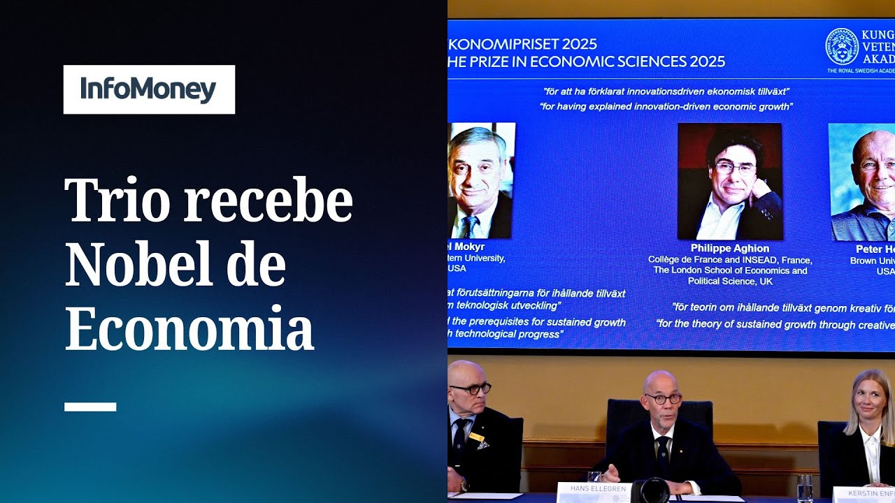 Trio vence o Nobel de Economia 2025 | InfoMoney News