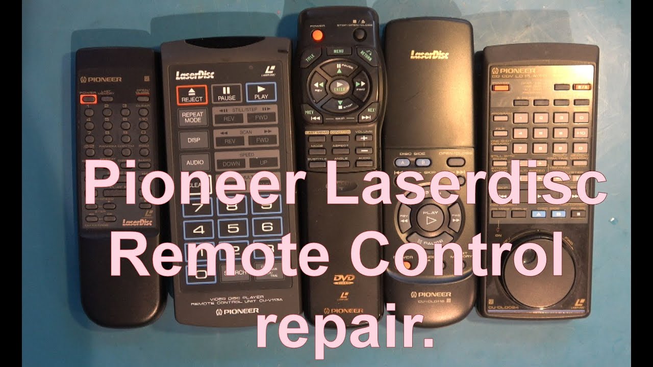 Remote controls for Pioneer Laserdisc players.