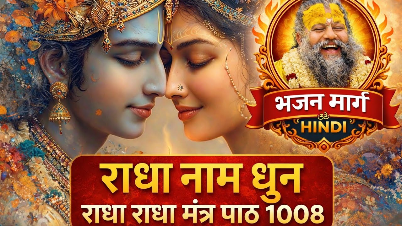Radha Naam Dhun 1008 Times | राधा राधा जप | Bhajan marag Hindi @BhajanMaragHindi 