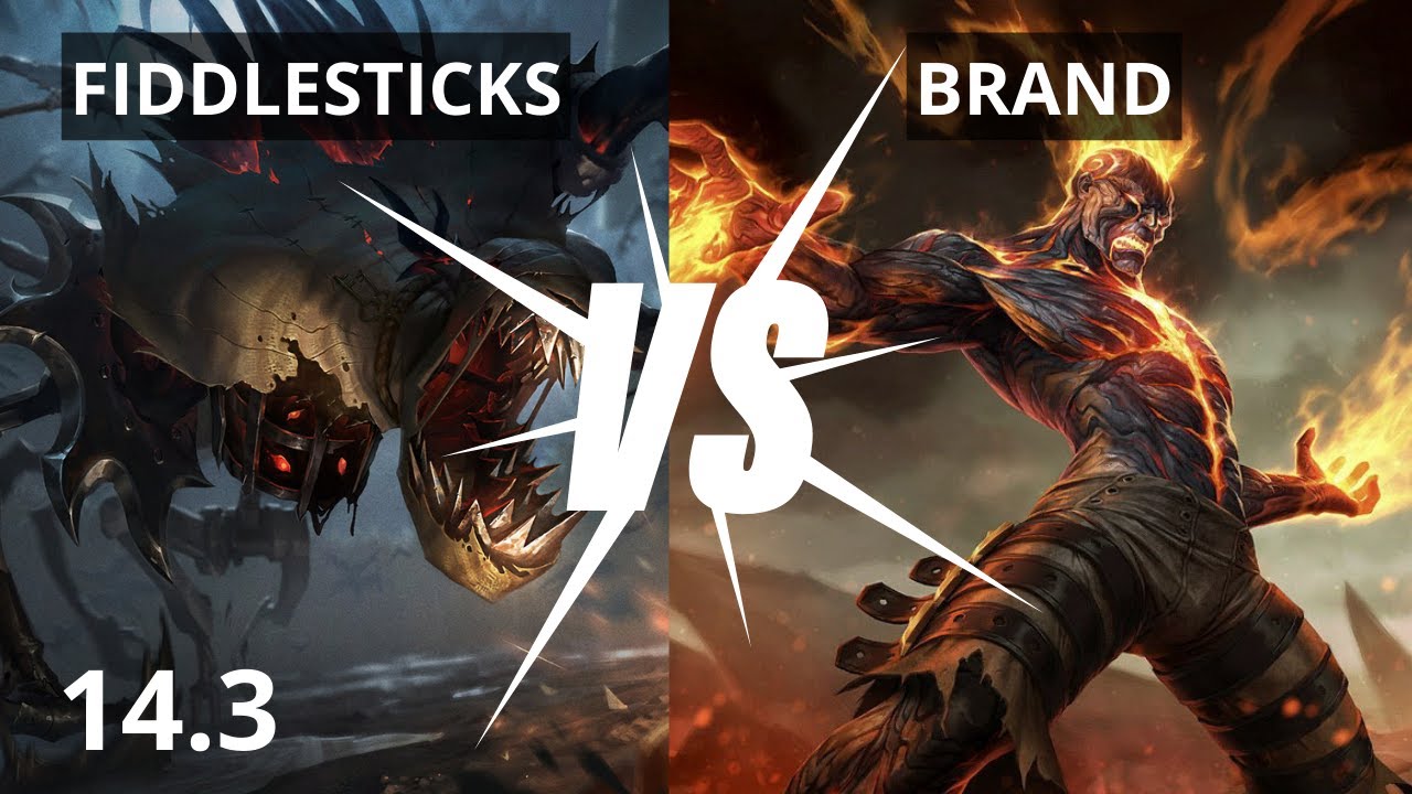 FIDDLESTICKS vs BRAND (JUNGLE) |  KDA 21/2/4 - PTBR | v14.3 (VIT&Oacute;RIA)