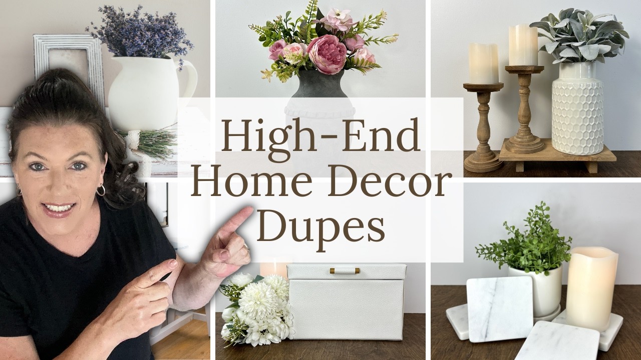 DIY High End Home Decor Dupes * Budget Friendly Home Decor Dupes