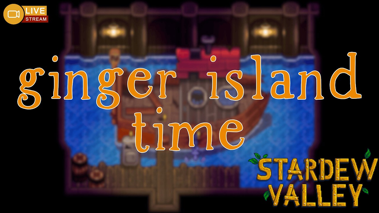 exploring ginger island for the first time! | first farm | year two | stardew valley | live