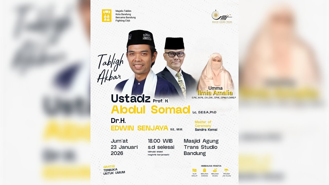 [LIVE] Tabligh Akbar Bersama Ustadz Abdul Somad