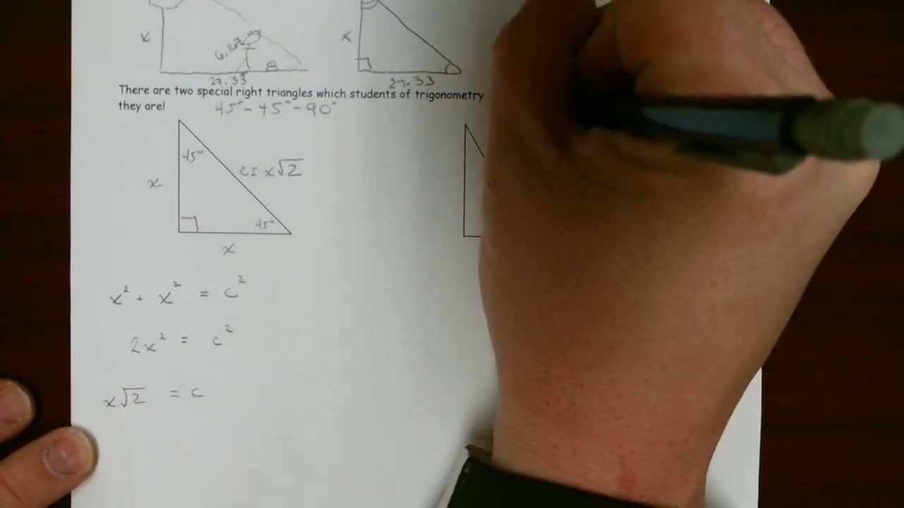 Precalculus 5.1 - Angle Measure & Special Triangles