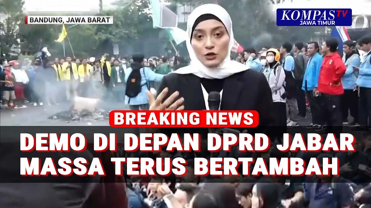 Situasi Terkini Demo di Depan DPRD Jawa Barat Berlangsung Damai, Massa Terpantau Terus Bertambah!