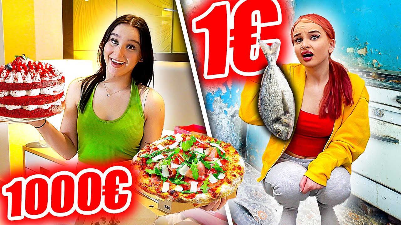 1000€ Hotel  vs. 1€ Hotel Zimmer ! 😳🏩 (Challenge) - Celina
