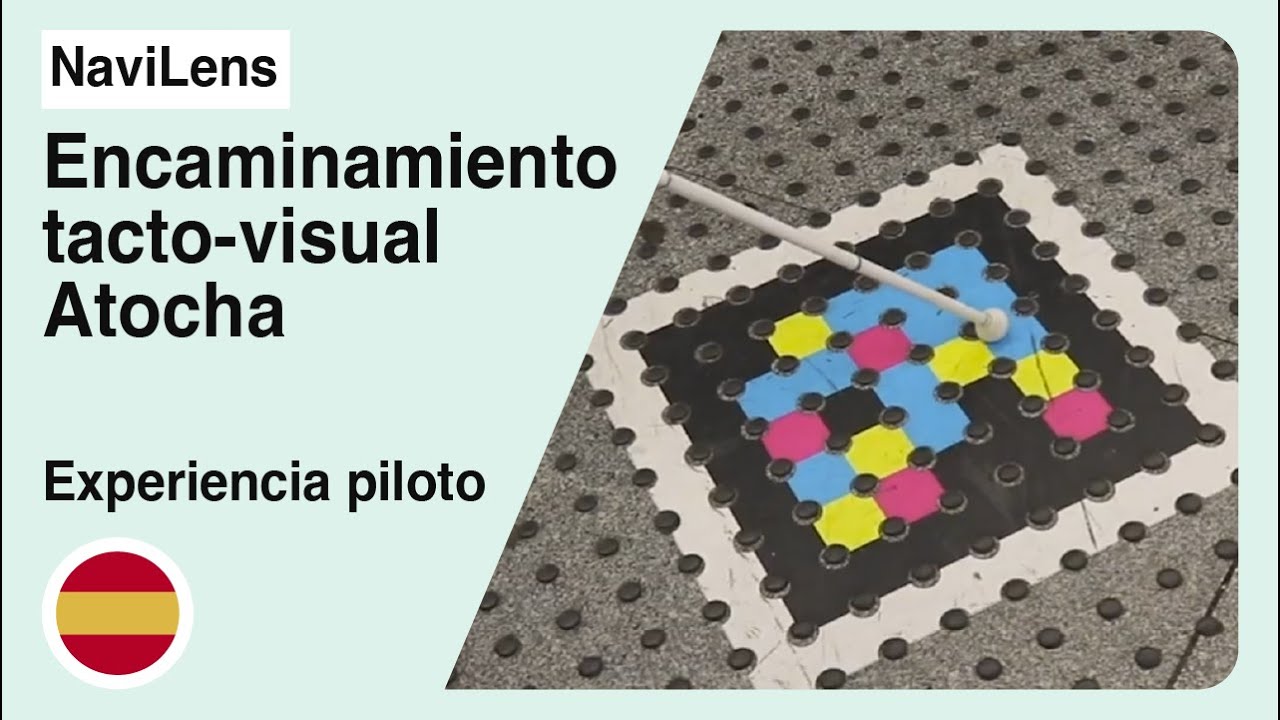 NaviLens en la Estación Madrid Puerta de Atocha. Novedad: Señalética audible en los encaminamientos.