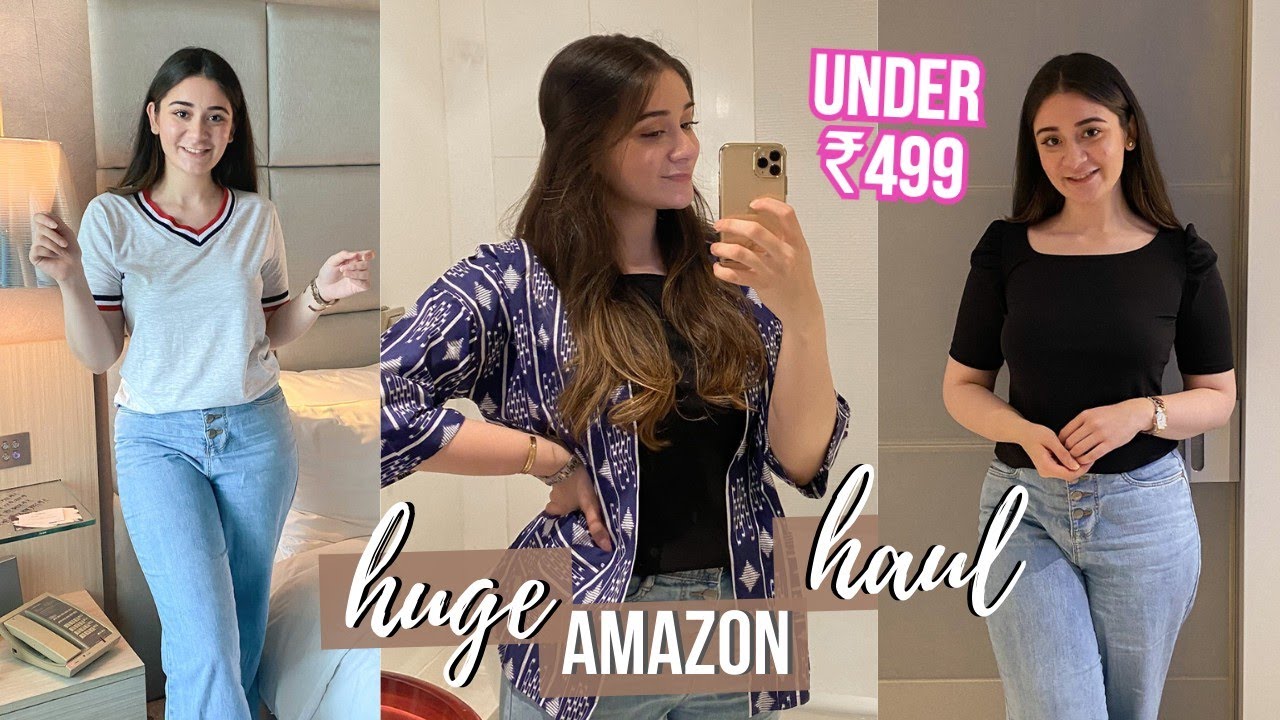 Huge Amazon Haul: *EVERYTHING UNDER 499* | Try-on Haul