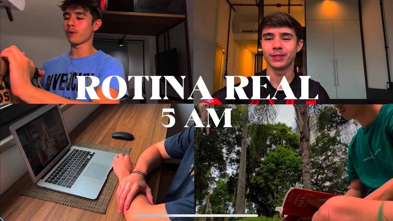 ROTINA 5 AM | Você cria sua realidade, estudos, academia, trabalho e descanso