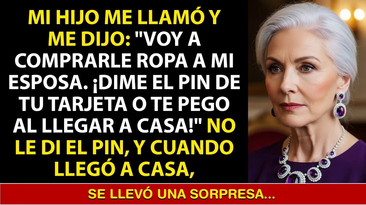 ¡MI HIJO QUERÍA COMPRARLE ROPA A SU ESPOSA CON MI TARJETA! NO LE DI EL PIN Y LO HICE… es srt