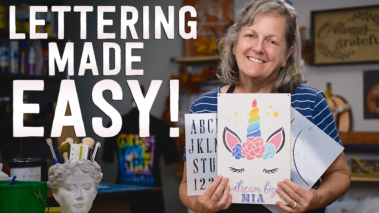 Paint Letters Like a PRO with STENCILS! | Personalize ANY Craft Project