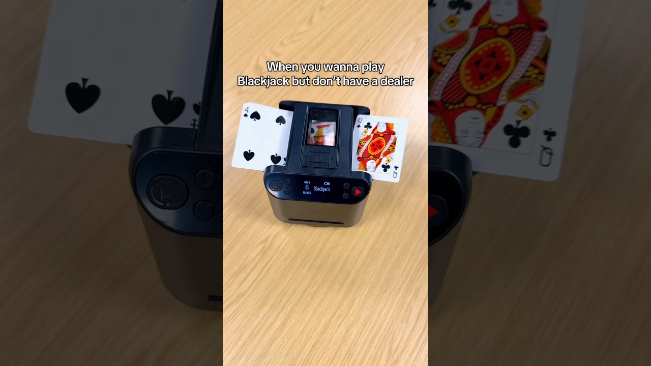 Blackjack at home has never been easier #blackjack #dealer #shuffle #cardshuffler #gamenight