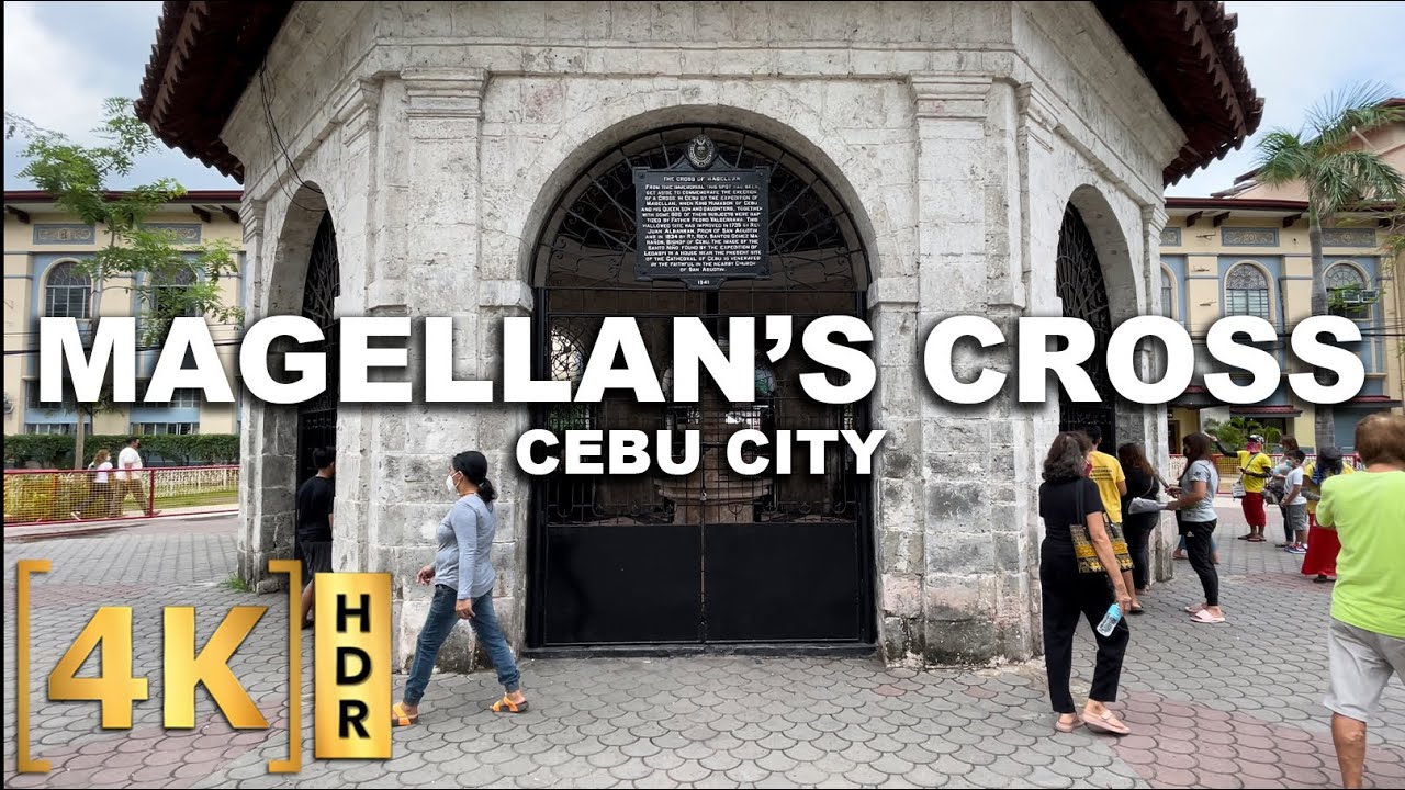 Magellan’s Cross -The Famous Tourist Spot | Walking Tour | 4K HDR | Philippines | Tours From Home TV