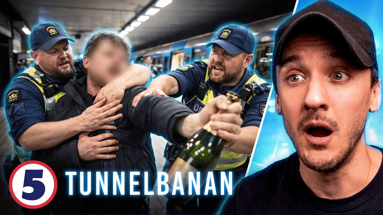 Berusad Man Vägrar Lämna Tunnelbanan | Reagerar På Tunnelbanan