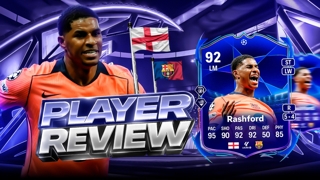 Обзор игрока Рэшфорда в игре EA FC 26 Ultimate Team: 92 Лига чемпионов УЕФА: Путь к финалу