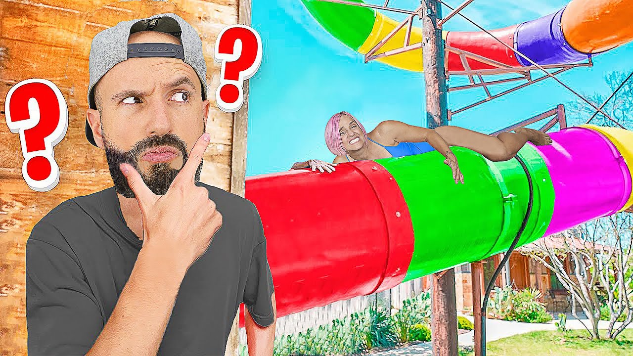 אתגר מחבואים מטורף בפארק מים!