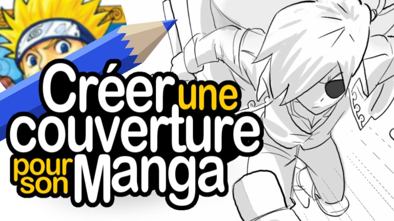 CREER une couverture MANGA 😱👍 (Dessins & titre)