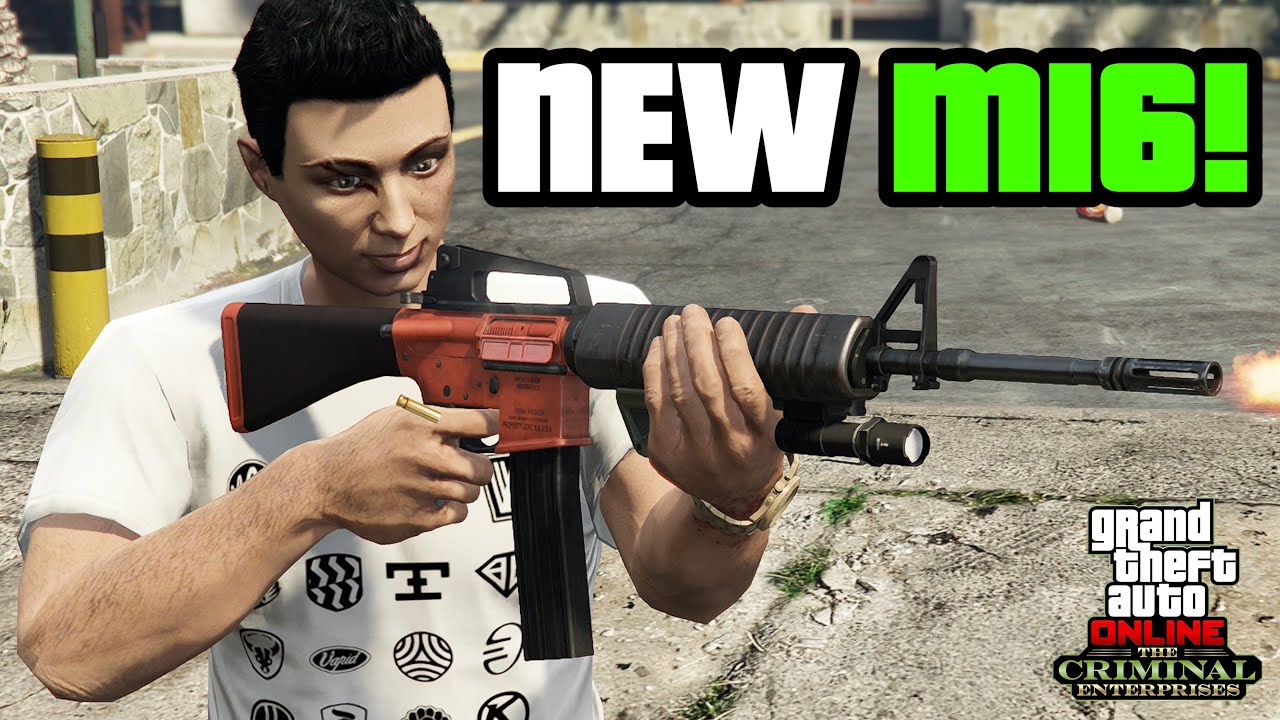 GTA 5 — Как разблокировать НОВЫЙ M16 (служебный карабин) — Все компоненты и места преступлений