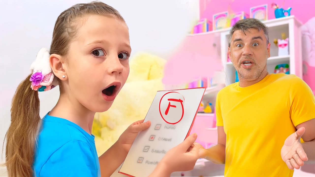 L'histoire de Nastya sur les devoirs &agrave; la maison - S&eacute;rie vid&eacute;o pour enfants