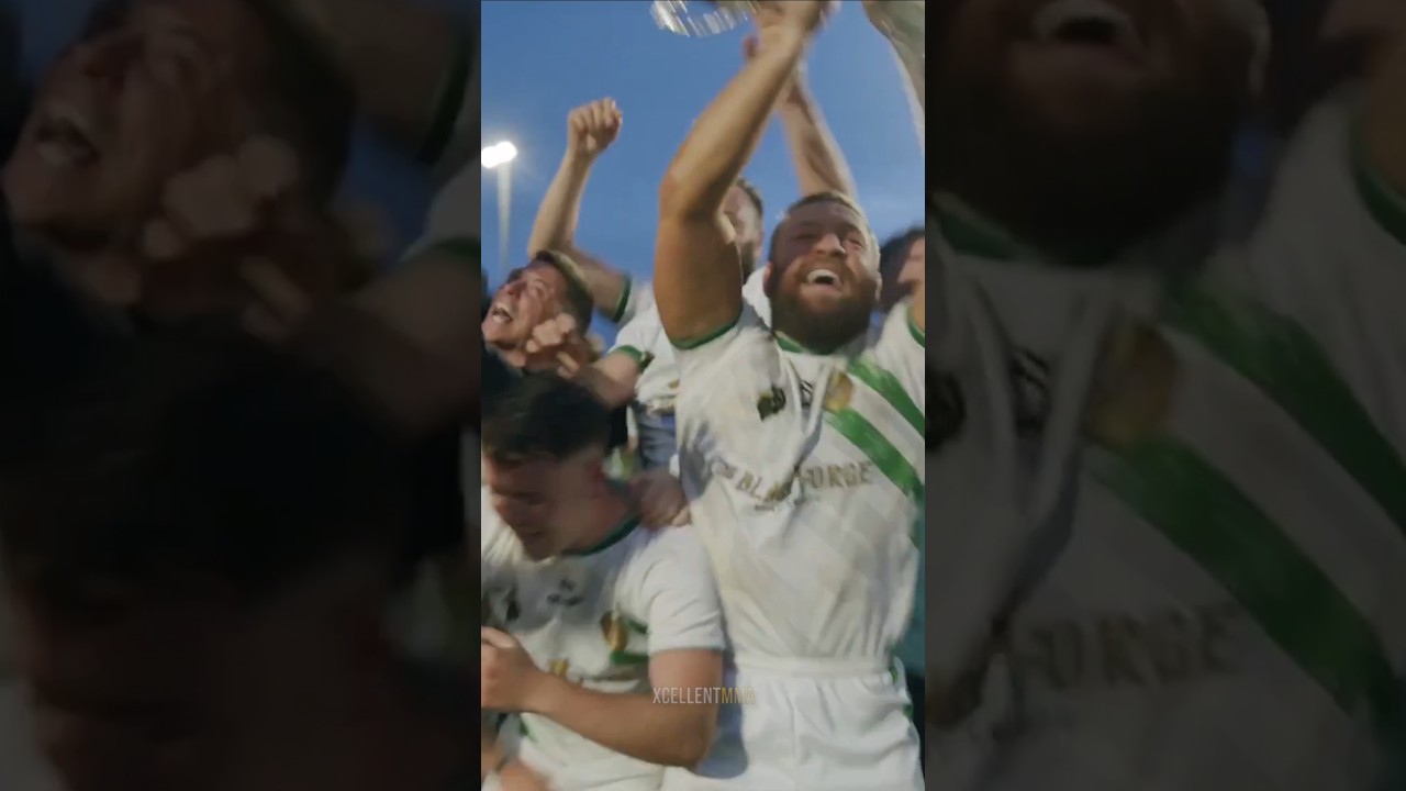 Conor McGregor goes wild after wearing amateur football league