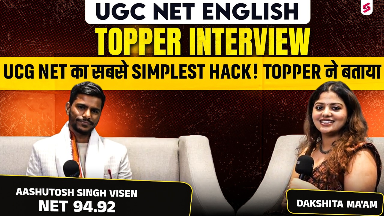 UGC NET English Topper Interview🔥| UGC NET JRF English Topper's Talk With Aashutosh Singh | Dakshita