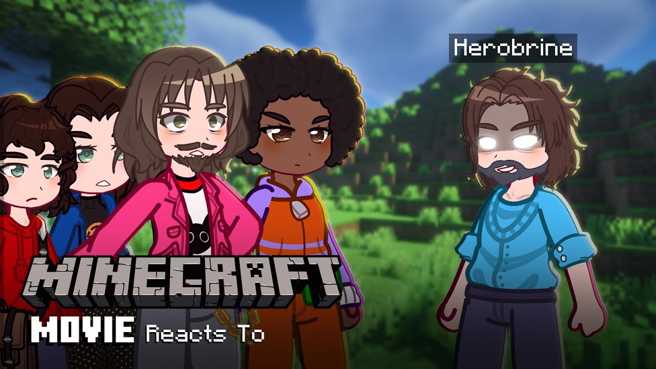 💎⛏️ | Minecraft Movie Reacts to HEROBRINE | Minecraft Movie | Gacha