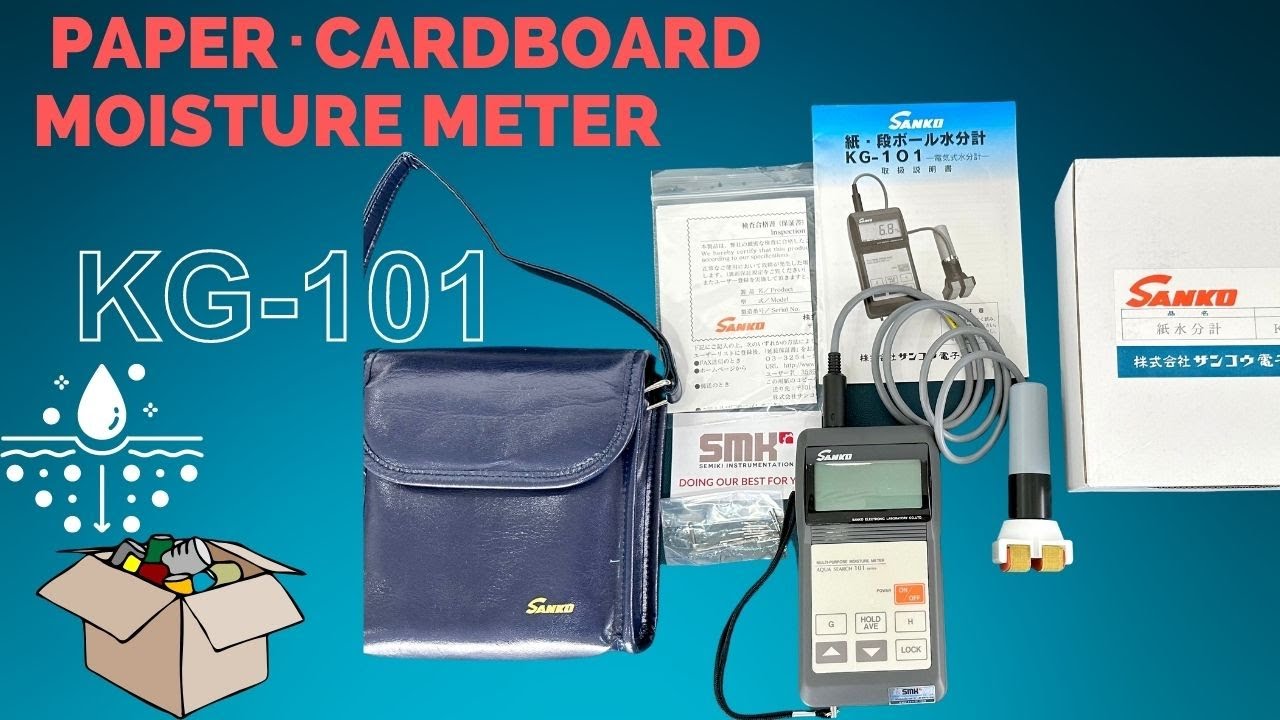 máy đo độ ẩm vật liệu Sanko KG-101 |đo độ ẩm giấy, gỗ, gốm sứ, vải may mặc| semiki.com