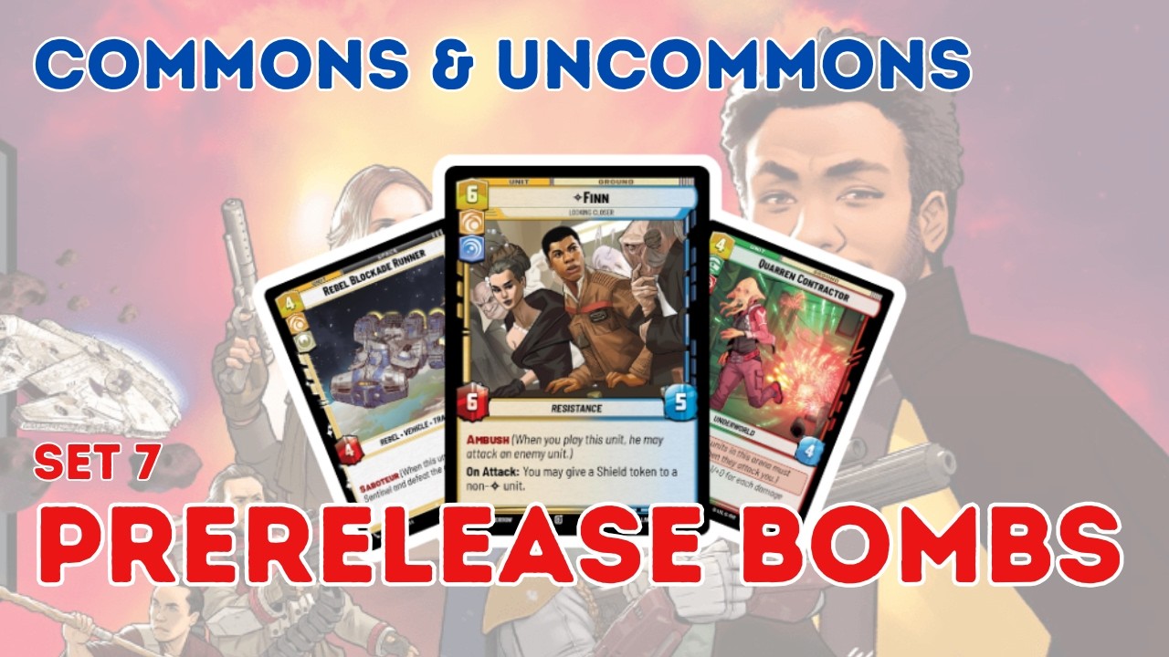 PRERELEASE CHEAT SHEET - Use Common & Uncommon Bombs for Set 7!